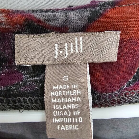 J. Jill Blouse Goth Grunge Gray Purple Casual Whimsigoth S - Picture 8 of 11